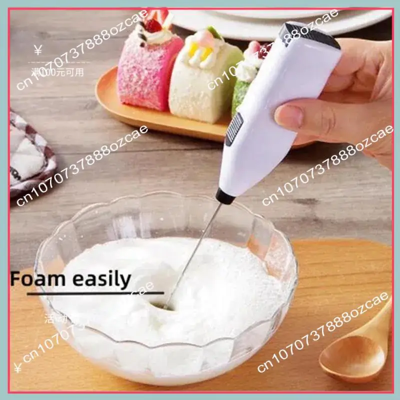 A26P ハンドヘルドステンレス鋼電気卵ビーターミルクティーコーヒーブレンダーポータブルベーキングミニミルク泡立て器