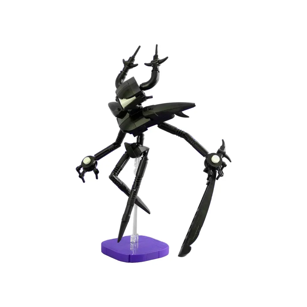 Deltarune The Roaring Knight Building Blocks Kit Game Black Knife Antagonist Figure Antlers Helmet Desk Decor Toy Adult Gift