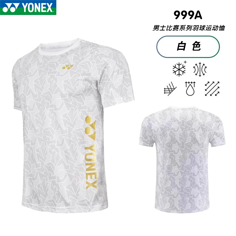 YONEX 2024 جيرسي رياضي جديد، جيرسي سريع الجفاف، طقم تي شيرت للتدريب بأكمام قصيرة، نفس الرجال