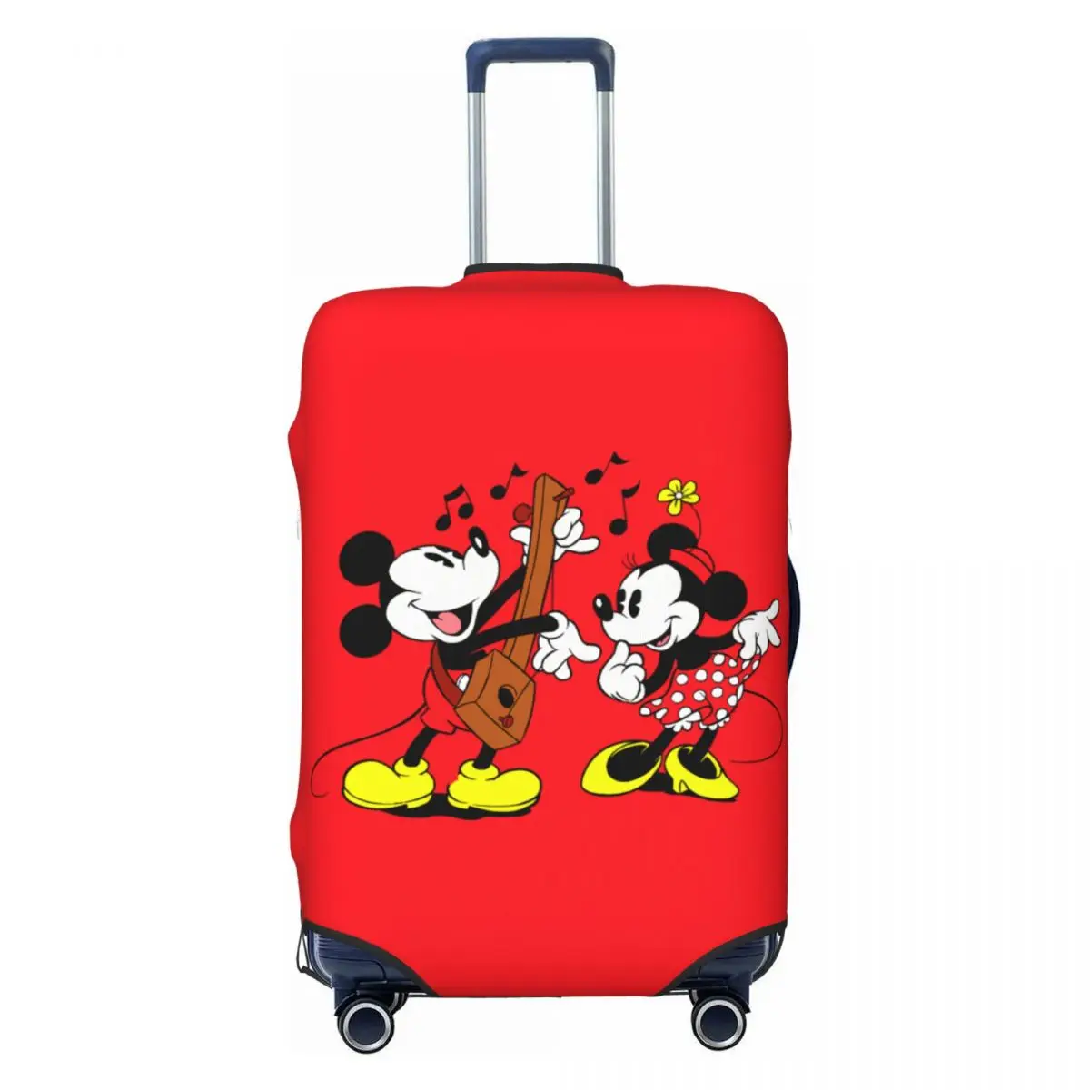

Cartoon Mickey Minnie Mouse Travel Luggage Cover Elastic Suitcase Cover Protector Fit 18-32 Inch