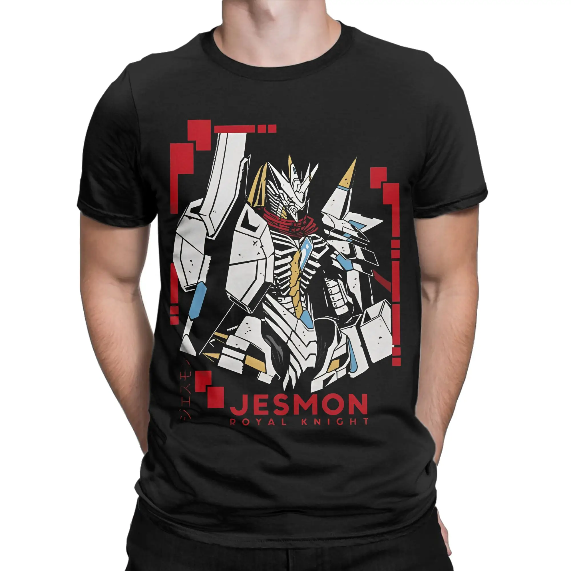 Men Women's Digimon Jesmon Royal Knight T Shirt  100% Cotton Clothing Casual Short Sleeve Round Neck Tees Plus Size T-Shirts