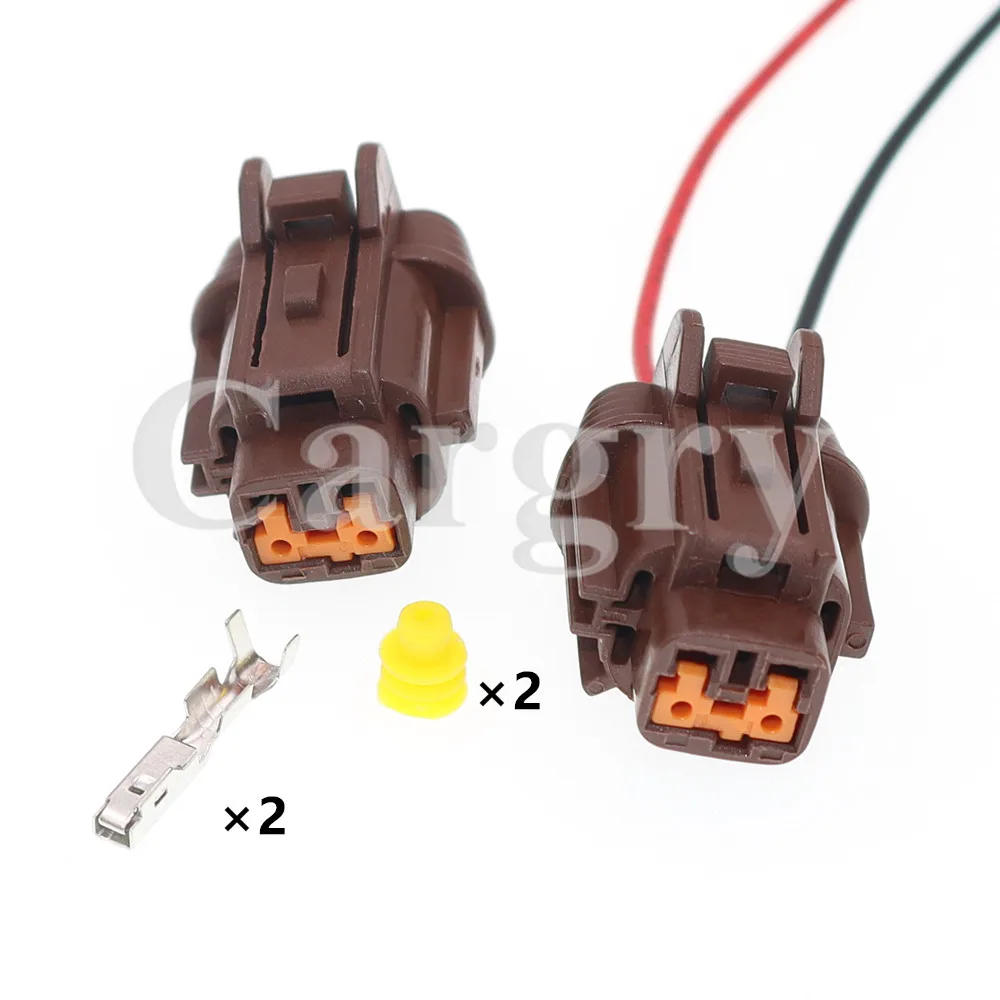 1 Set 2P TS Sealed Series Connector AC Assembly Waterproof Automobile Electric Plug 6185-0866 6188-0553 Car Lamp Light Socket