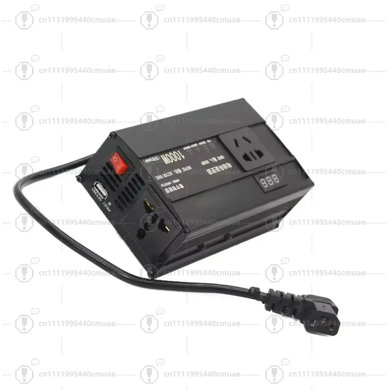 Electric Vehicle Power Inverter, 48V DC to 220V AC Converter for E-Bike & E-Trike, Mobile High-Wattage Outlet for Power Tools