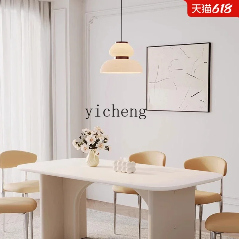 

XL Cream Style Stone Plate Light Luxury Dining Table Small Apartment Rectangular Household Solid Wood Dining Table