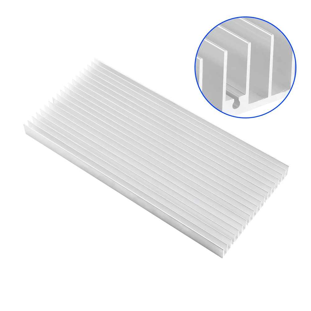 1PC Aluminum Heatsink LED Heat Sink Heatsink Aluminum Heat Sink 300*140*20MM Cooling Heatsink for High Power LED Light Cooler