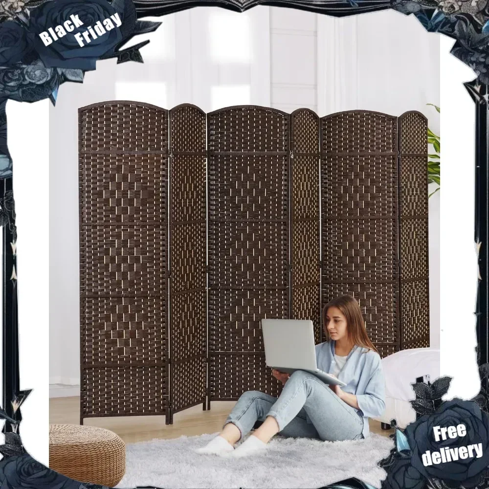 

Tall Extra Wide Privacy Screen, Folding Privacy Screens with Diamond Double-Weave Room dividers and Freestanding Room