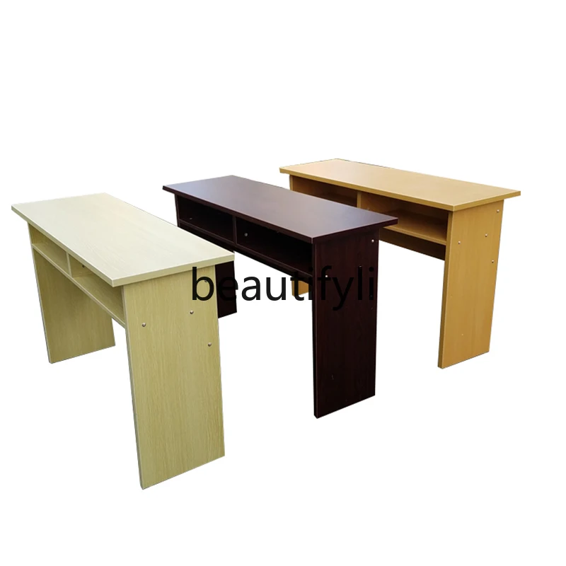 

Double desk, conference table, training table, simple strip table, board type with drawers, office table and chair combination