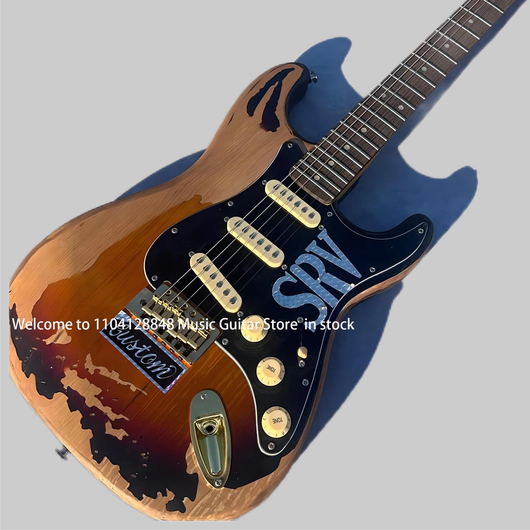 Custom shop, Made in China, high quality electric guitar, Chrome hardware, cultural relics, free shipping