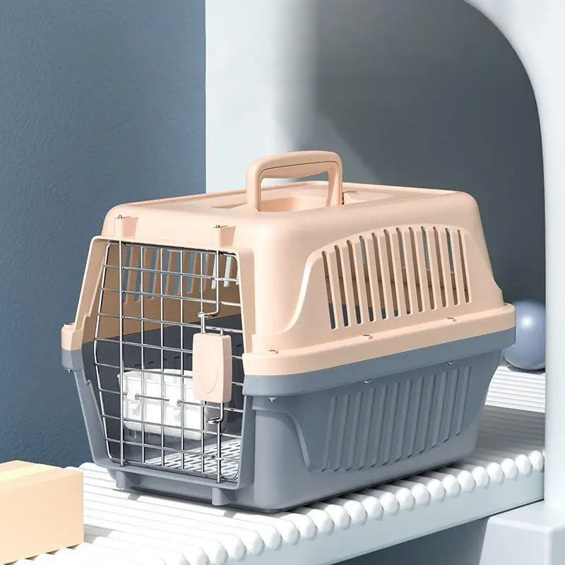 

Thickened Pet Airline Box Cat Dog Check-in Box Cat Out Portable Car Cage Large Air Transport Box