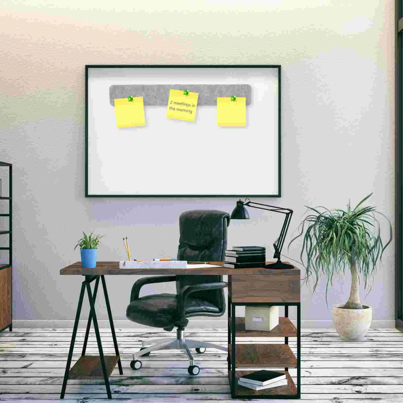 8 ชิ้น Felt ข้อความ Corkboard สําหรับ Office Memo Display Strip แถบผนังกาว Bulletin Bar แผ่น