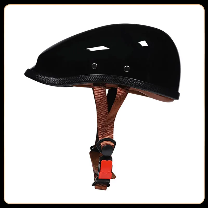 DOT Approved Men Women Motorcycle Helmets Retro Vintage Beret Hat Helmet Low Profile Motorbike Moped Scooter Half Face Helmet