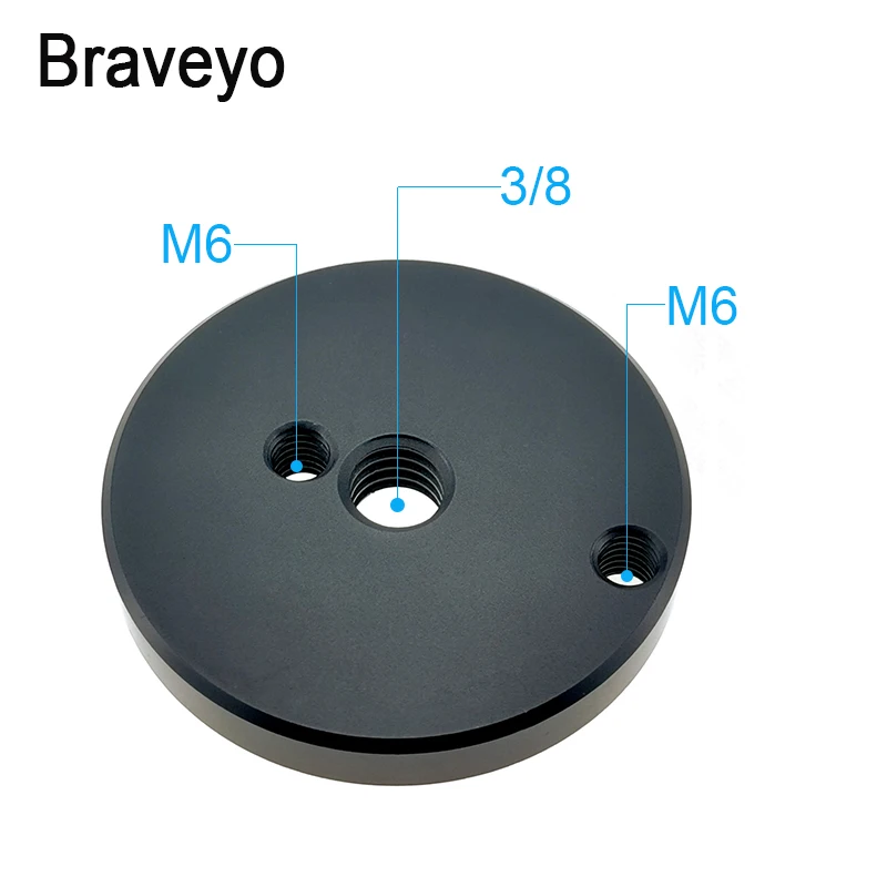 

Ballhead Base M6 3/8 Inch Screw Mount Holes Camera Interface Conversion Photography Accessories Quick Plate For Dslr Tripod