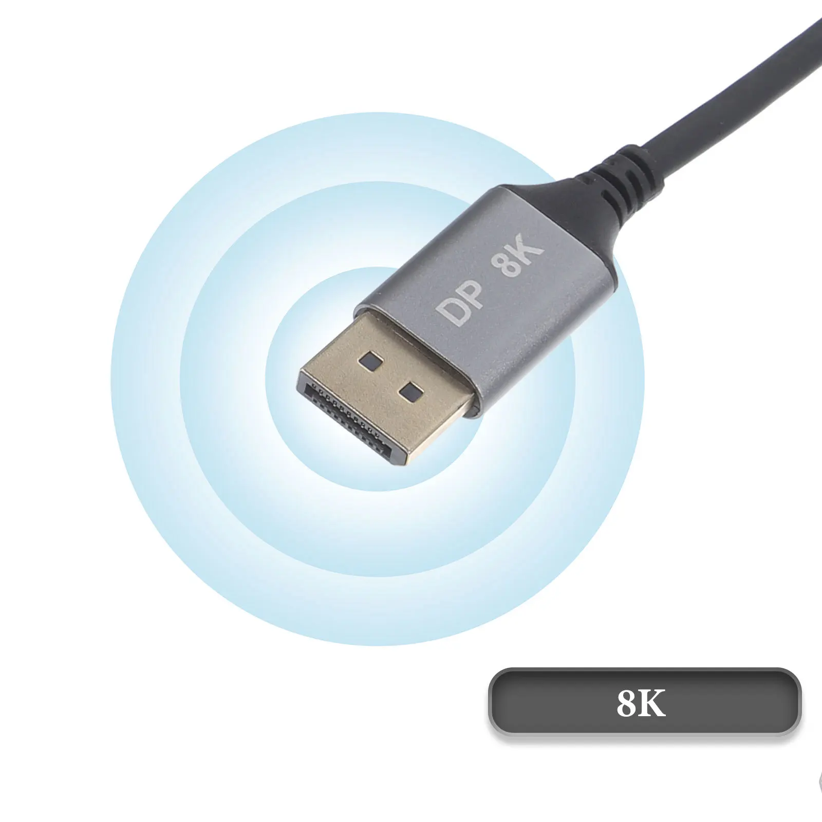 Cabo de porta de exibição 1m macho para macho 8k 60hz transmissão estável de alta definição para monitor pc gpu cabo de porta de exibição