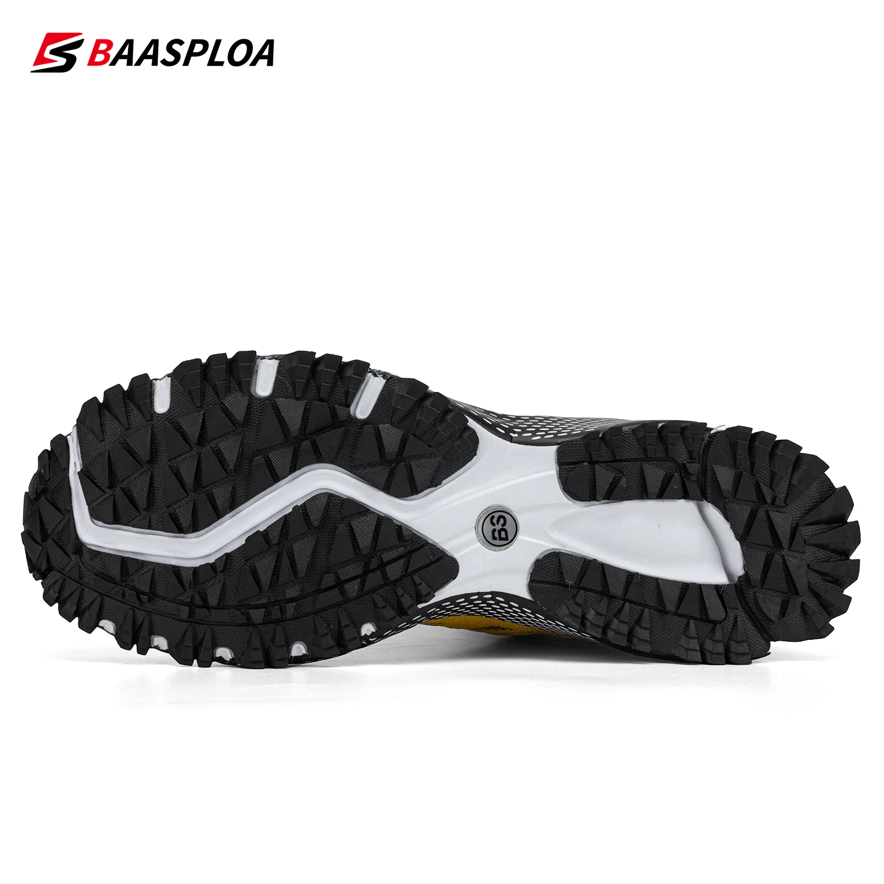 Baasploa Men Running Shoes New Mesh Breathable Sport Shoes for Men Comfort Lightweight Casual Sneakers Lace-Up Non-Slip Outdoor