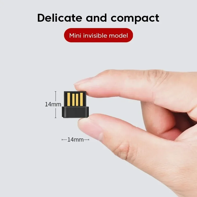 Adaptador Bluetooth USB para Computador e Laptop, Transmissores de Áudio, Bluetooth 5.4, 5.3, Dongle sem fio, Suporte Windows 11, 10, 8.1