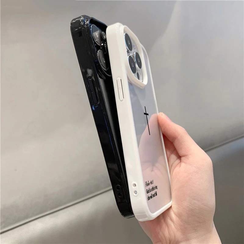 Trendy Cross and Bible Verse Transparent Phone Case for Xiaomi Poco X7 F7 X6 X5 Pro M6 Pro 4G Shockproof Protective Cover Funda view 6