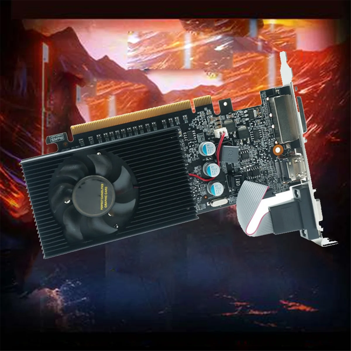 

Видеокарта LLXA GT730 2 ГБ GT730 DDR3, 64-битная видеокарта DDR3, видеокарта GT 730 DDR3, совместимая с HDMI