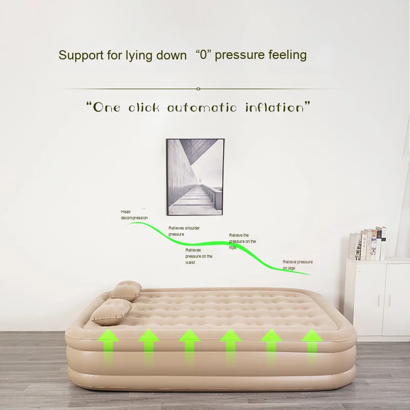 Original Factory Direct Automatic Inflatable Mattress Bed Modern New Home Outdoor Tent Camping Foldable Feature for Living Room