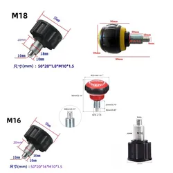 M18 m16ジムスクリュー機器アクセサリー球面回転式スプリングノブプルリリース動的スピニングバイクエンドピン