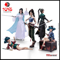 TBLeague 1/6 White Green Snake Xiaoqing Xiaobai Owner of Precious Jade Fox Demon Action Figure 12'' Female Soldier Model Toy