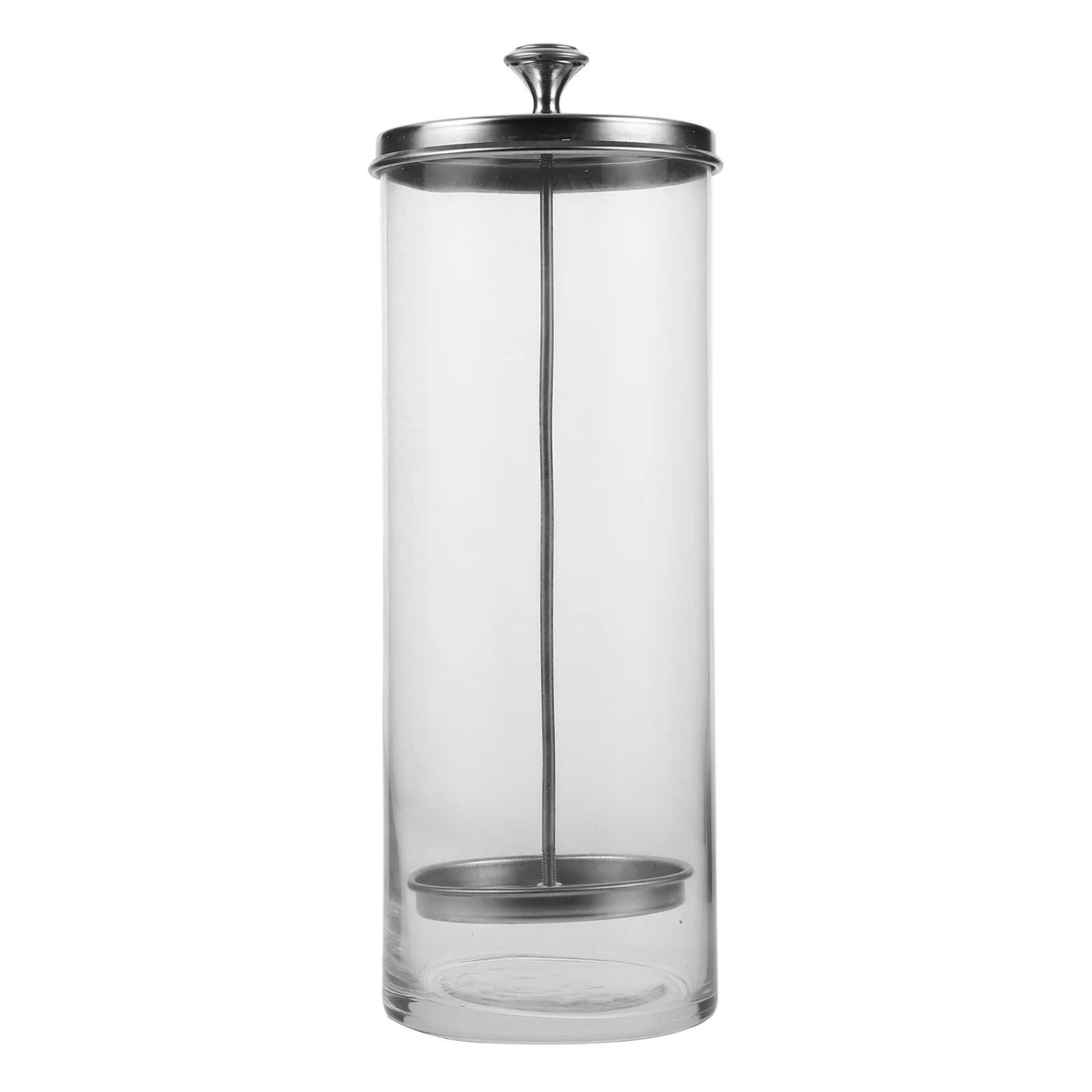 

Компактный ящик для хранения со стеклянной соломы из нержавеющей стали, держатель для посуды с крышкой, практичные принадлежности для домашней кухни