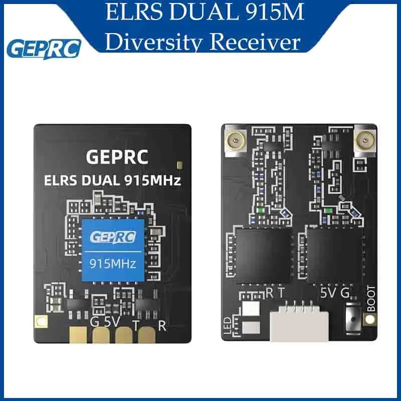 

GEPRC ELRS DUAL 915M Diversity Receiver 915Mhz 868MHz ExpressLRS Module Built-in WIFI RC Airplane FPV Long Range Drone DIY Part