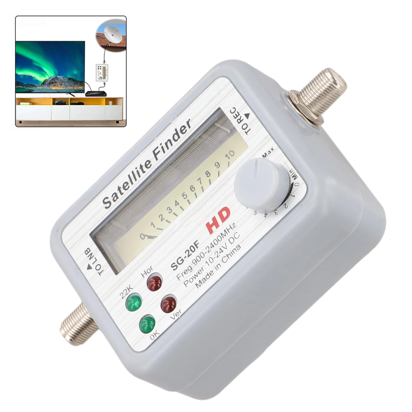 for satellite Dish Setup As Shown Digital Signal Meter for satellite Illuminated Meter For Night Use Indicates Small Signal
