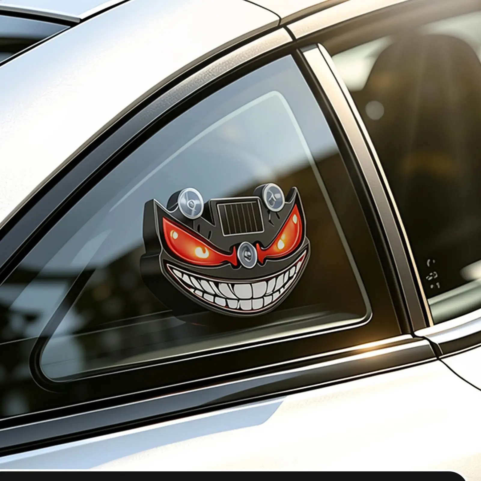 Eyes For Car Windshield Solar USB Dynamic Warning Waterproof Sign Wireless Led Windshield Eyes For RV Home Vehicles Holiday view 3