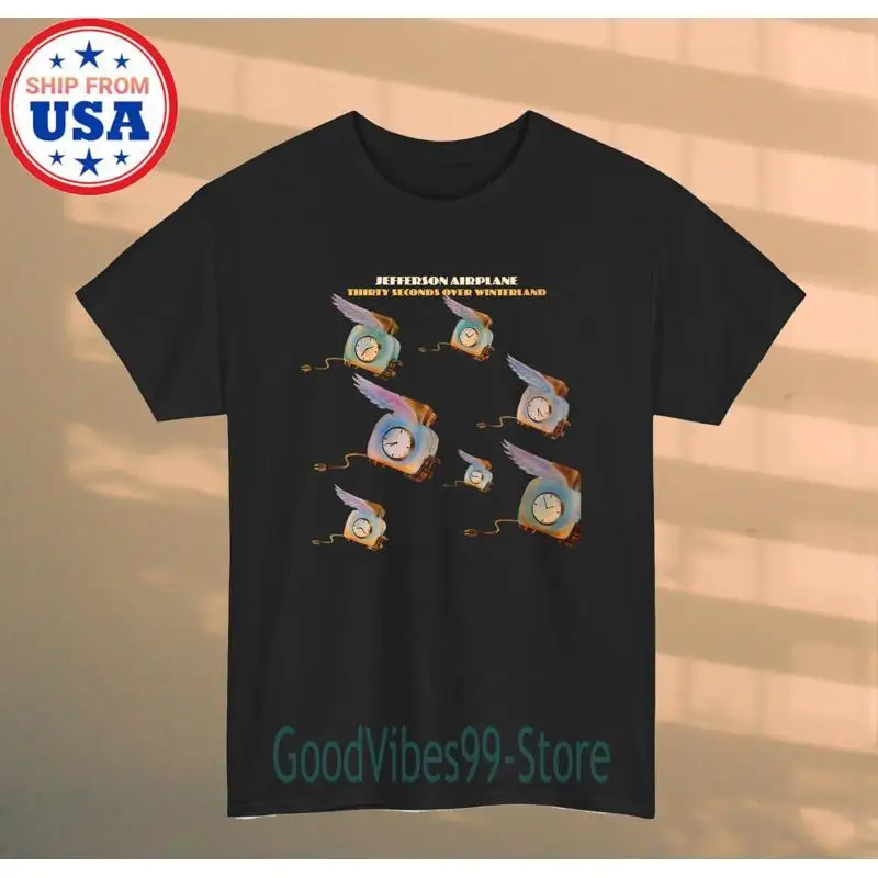 Jefferson Airplane Thirty Seconds Over Winterland Men's Black Size S5XL T shirt