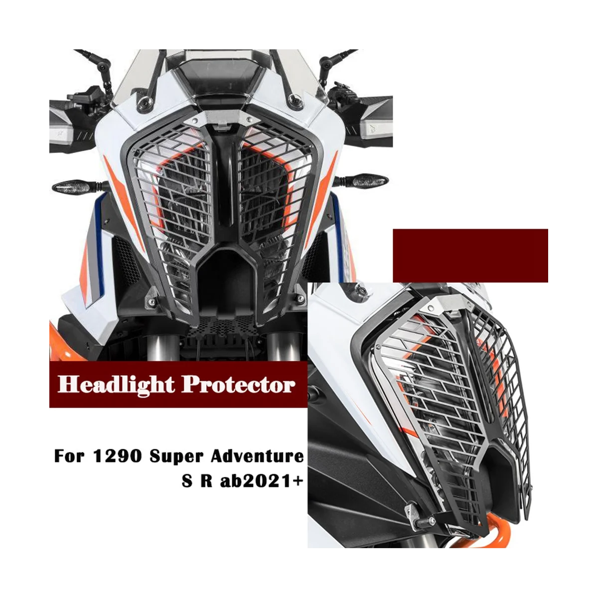 Motorcycle Headlight Protector Light Grid Grille Guard Motorcycle Accessories for KTM 1290 Super Adventure ADV S R