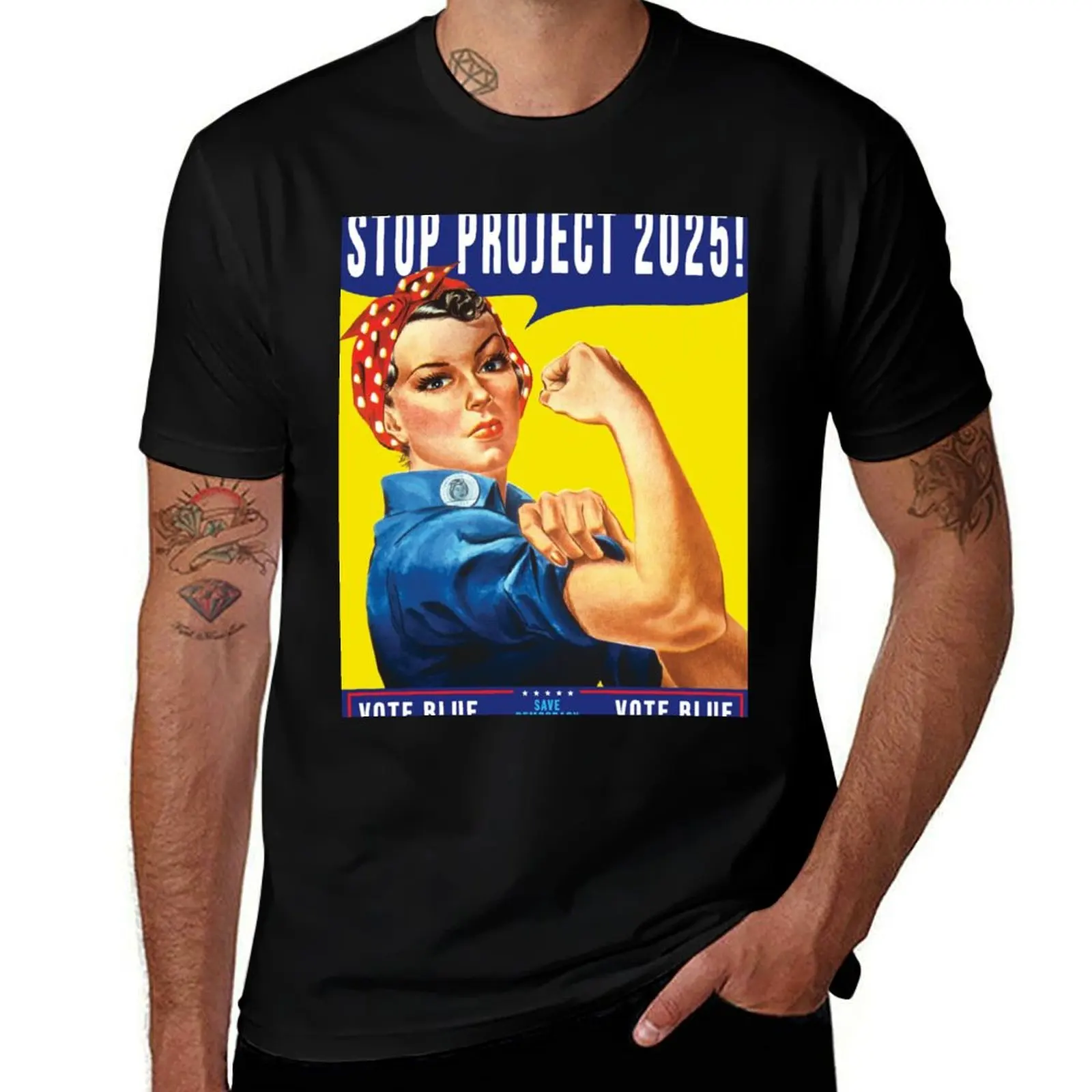 Stop Project 2025 T-Shirt man tshirt cotton t shirts high quality man t shirt designer T-Shirt