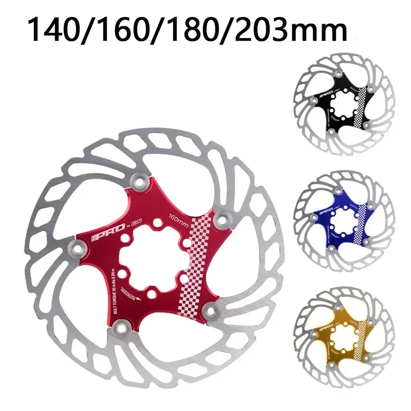 Brake disc hydraulic brakes Rotors 6Bolts disc High Strength 140mm 160mm 180mm 203mm MTB Floating for Shimano Bicycle Disc Brake