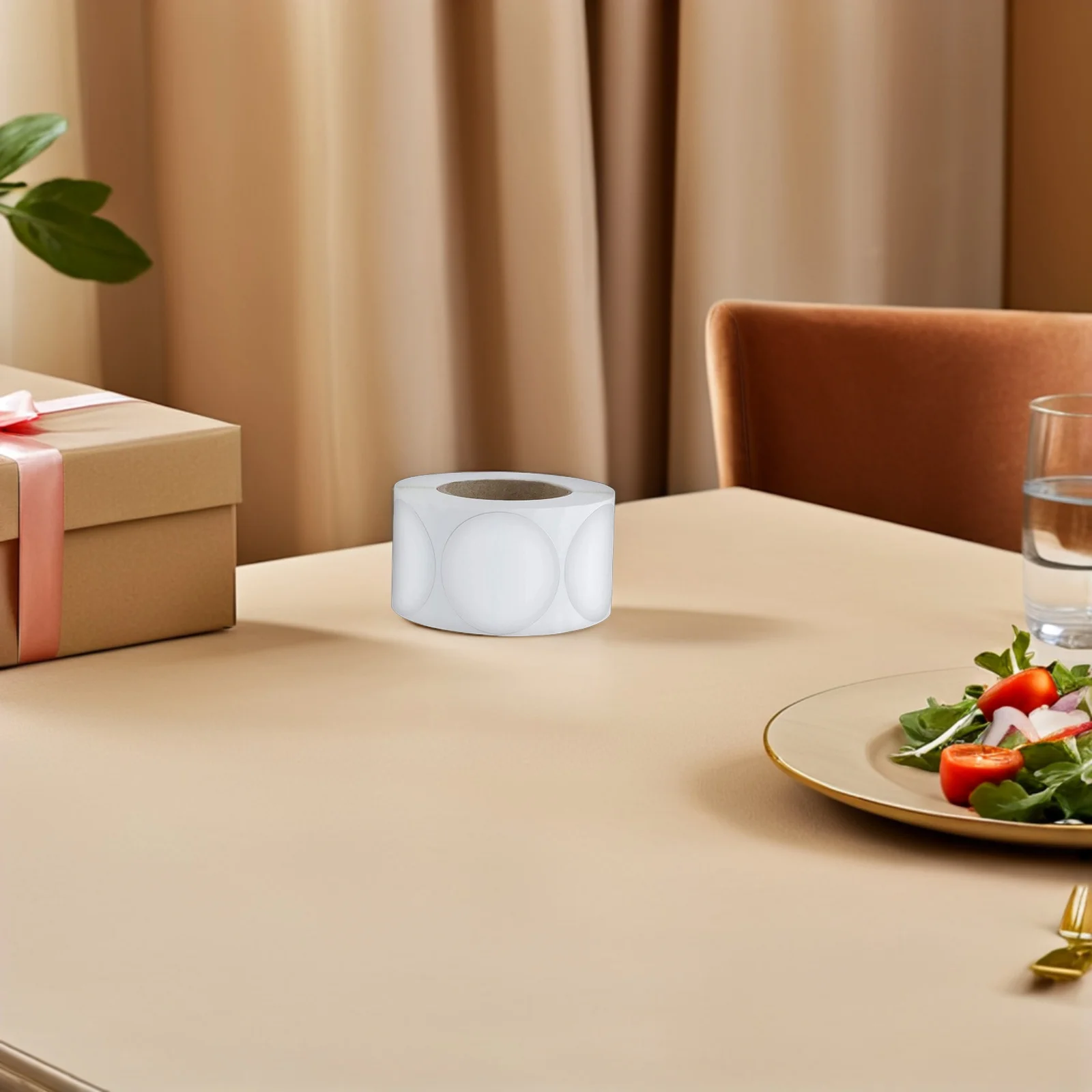 

500 шт. 1 рулон, прозрачные клейкие точечные наклейки, круглые этикетки, наклейки для организации домашнего хранения, сортировки, прозрачные этикетки для