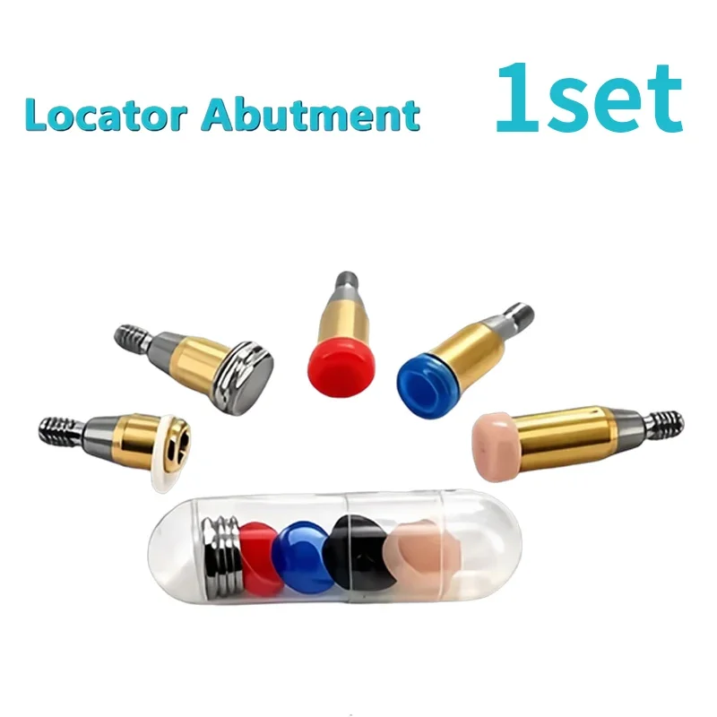 High Precision Dental Overdenture Locator Abutment Attachment System Compatible with Dentium Titanium Component