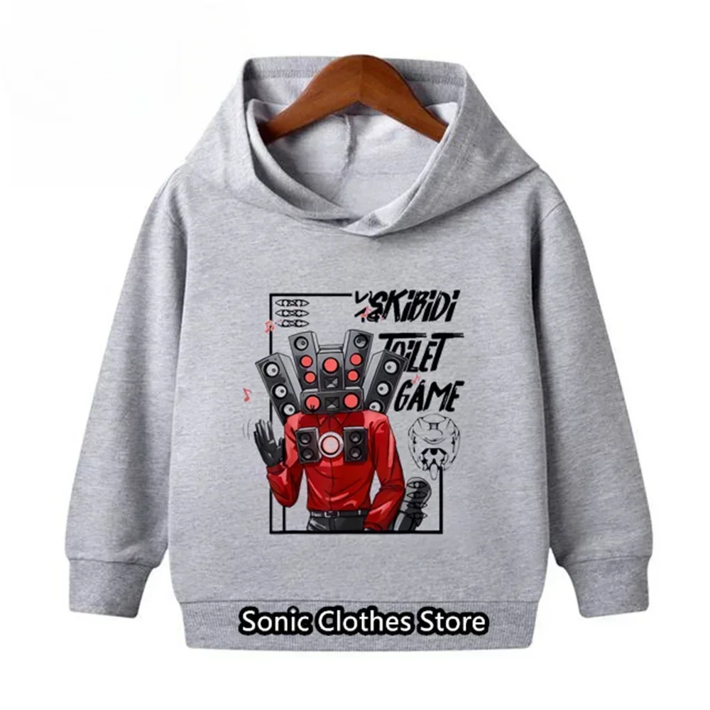 Fashion Game Cameraman Skibidi Toilet Titan TV Speaker Man Boss Kids Funny Sweater Children\'s Clothing Jacket Kids Clothes