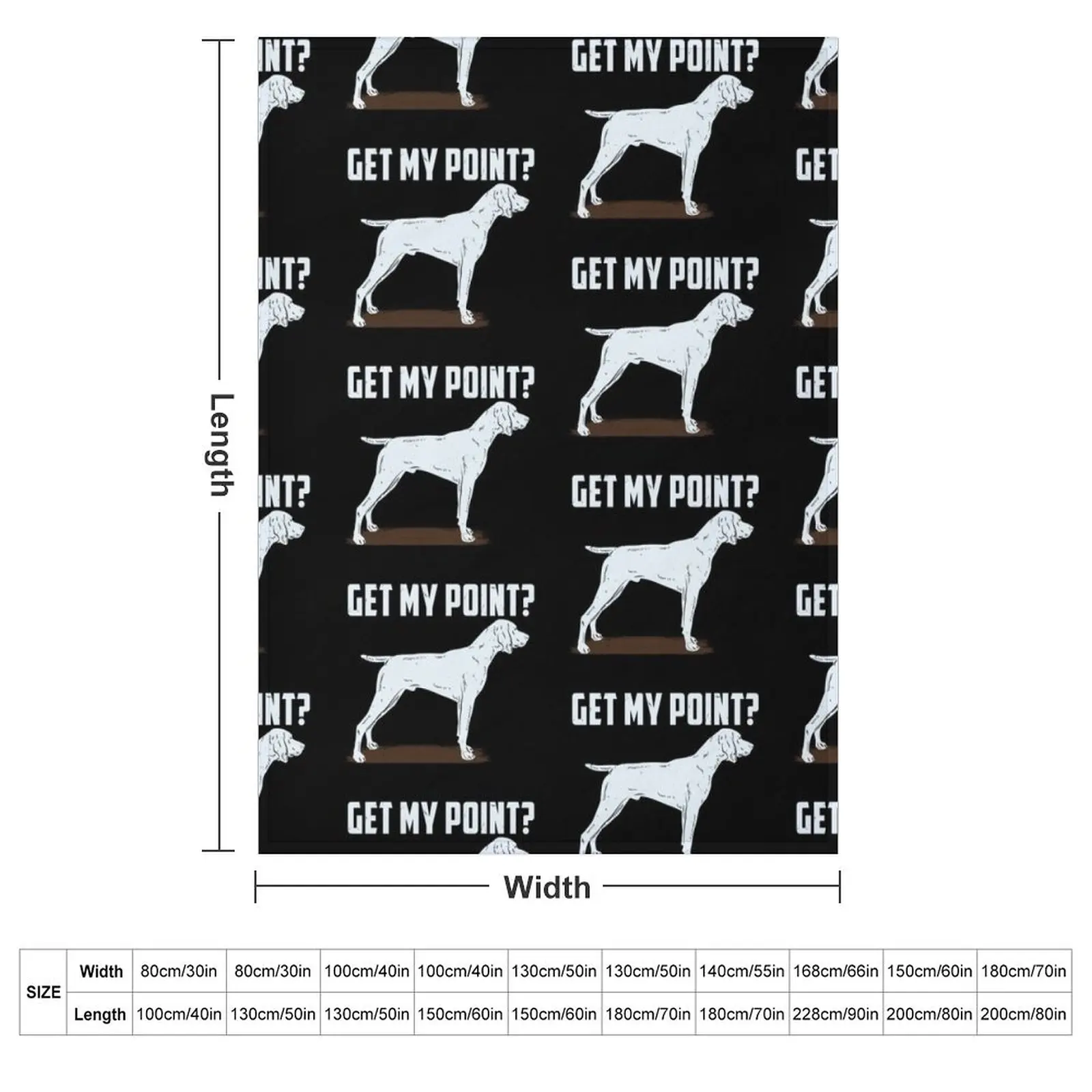 German Shorthair Pointer Hunting Hunter Gundog Throw Blanket couch cozy soft plush fuzzy picnic outdoor blanket