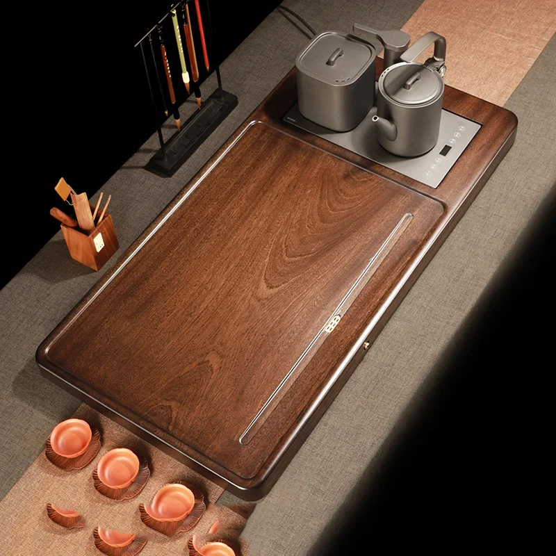 Wooden Vintage Tea Tray Living Room Office Kitchen Ceramic Pot Tea Tray Saucer Coffeeware Hospitality Bandejas Home Products