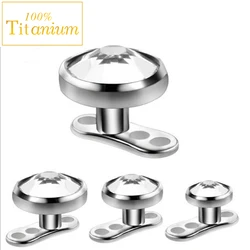 Micro Dermal Anchor G23 Titanium Surface Dermal Piercing Hide In Skin Embedded Bone Nail Base&Top Skinner Diver Body Jewelry 14G