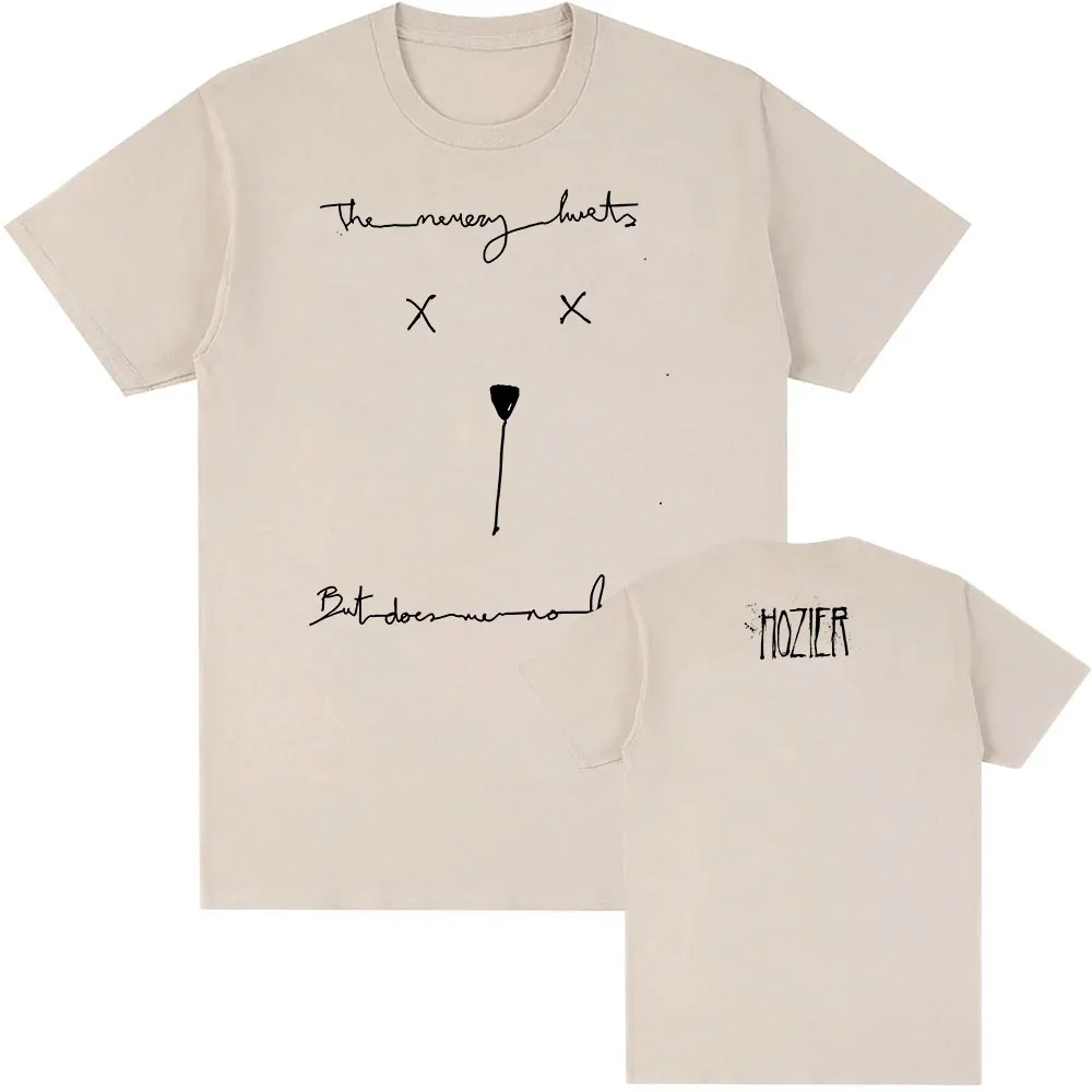 تي شيرت Unreal Unearth Unending Tee Hozier Singer تي شيرت مطبوع عليه رسومات قطنية صيفية بأكمام قصيرة تي شيرت للجنسين ملابس الشارع الشهير