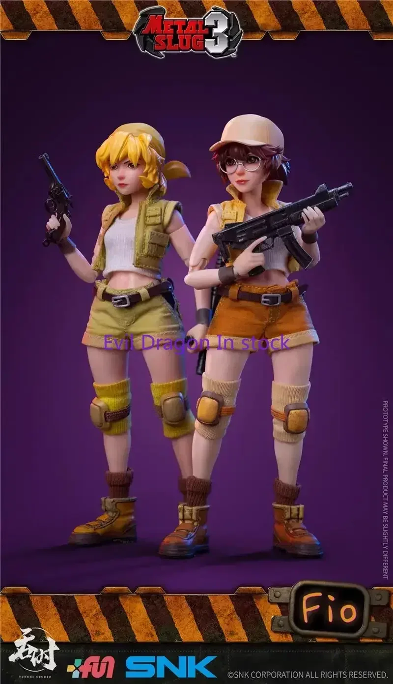 

In Stock Original Snk Metal Slug Action Figure Toy Fior Airi Sisters 1/12 Cloth Collection Gift ERI006 ERI007