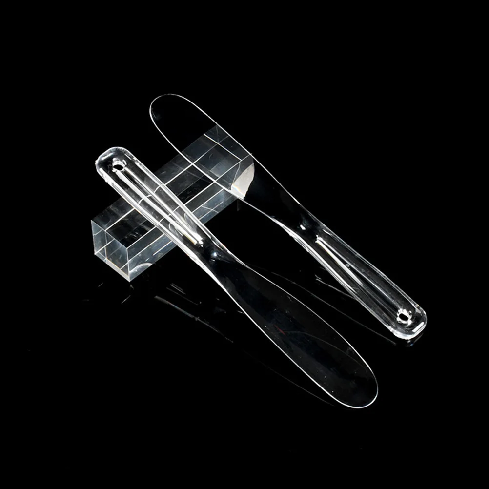 6 個のスキンケアクリームスプーン機能的なフェイスマスクスクープ簡単に掃除できるスパチュラ家庭用ホテルサロン使用メイクアップスパチュラ