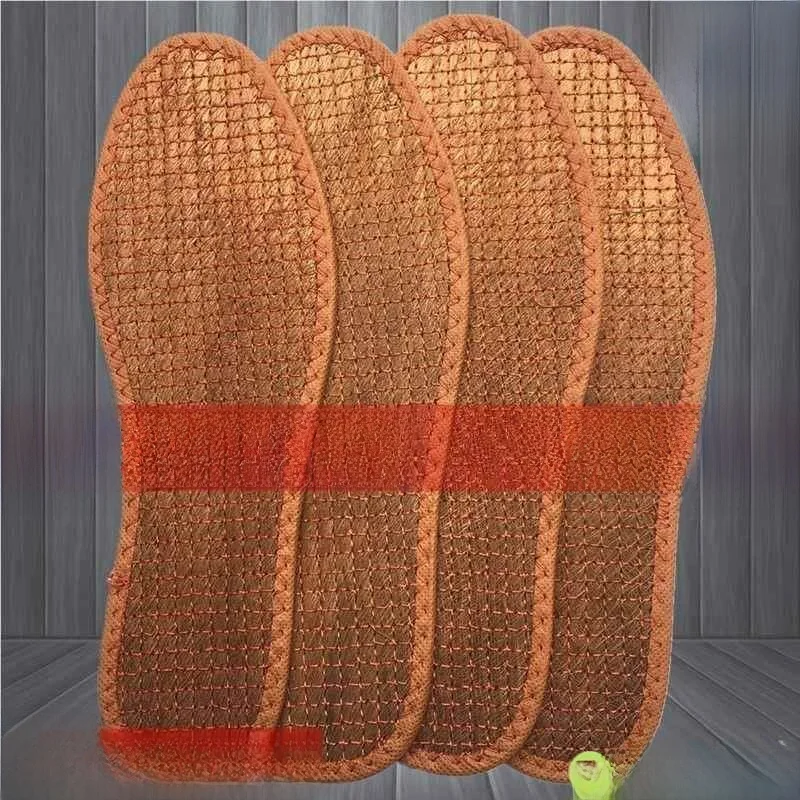 

Natural Coconut Fiber Shoe Insoles Unisex Thickened Sweat Absorbent Anti-Odor Breathable Footwear Accessories for Men And Women