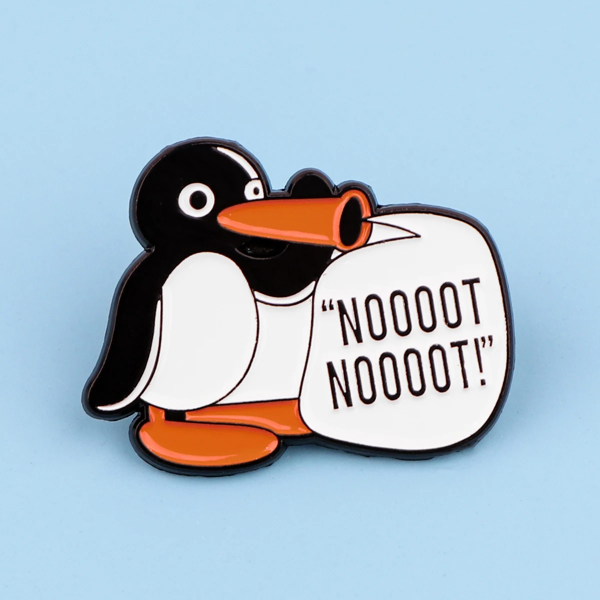 Cute Penguin Enamel Pin Funny Animal Brooch Pines Lapel Pins Badge on Backpack Clothing Accessories Quote Jewelry Friends Gifts