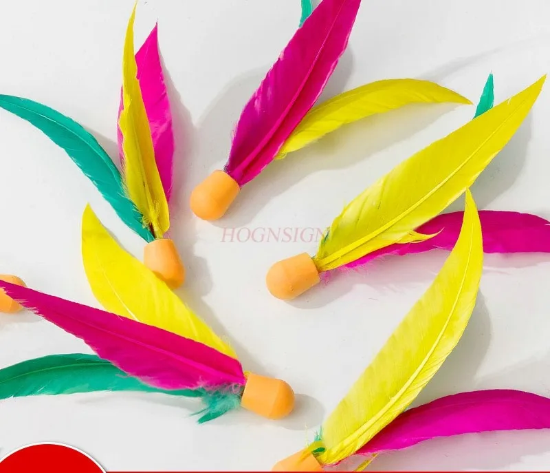 5 szt. Dziecięce krykiety, halowe, klucze do badmintona, trzyczęściowa lotka z piórami, deska do badmintona