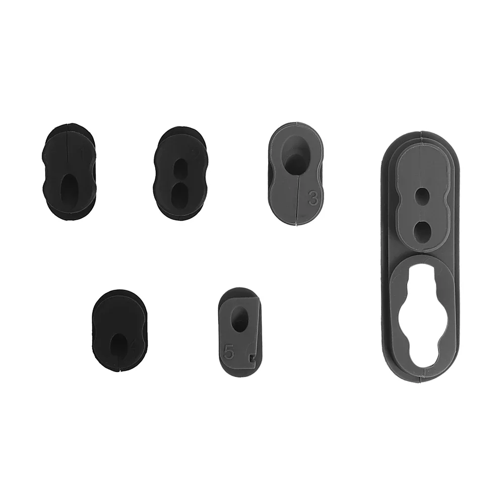 Penutup Port Pengisian Daya Anti Debu untuk Skuter Listrik Xiaomi 4 Pro, Pelindung Silikon Tahan Air, Set Kabel 5 Buah, Suku Cadang Skuter