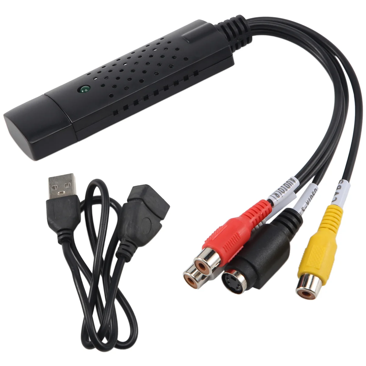 T85C USB 2.0 Easy Cap Video TV DVD DVR Capture Adapter Lebih Mudah Cap USB Video Capture Device Mendukung Win10