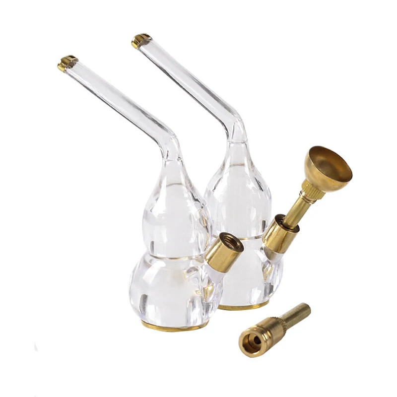 

Portable Acrylic gourd water Smoking Pipe Microfilter Fashion Cigarette filter Reusable Washable Tobacco Pipe Smoke Accessories