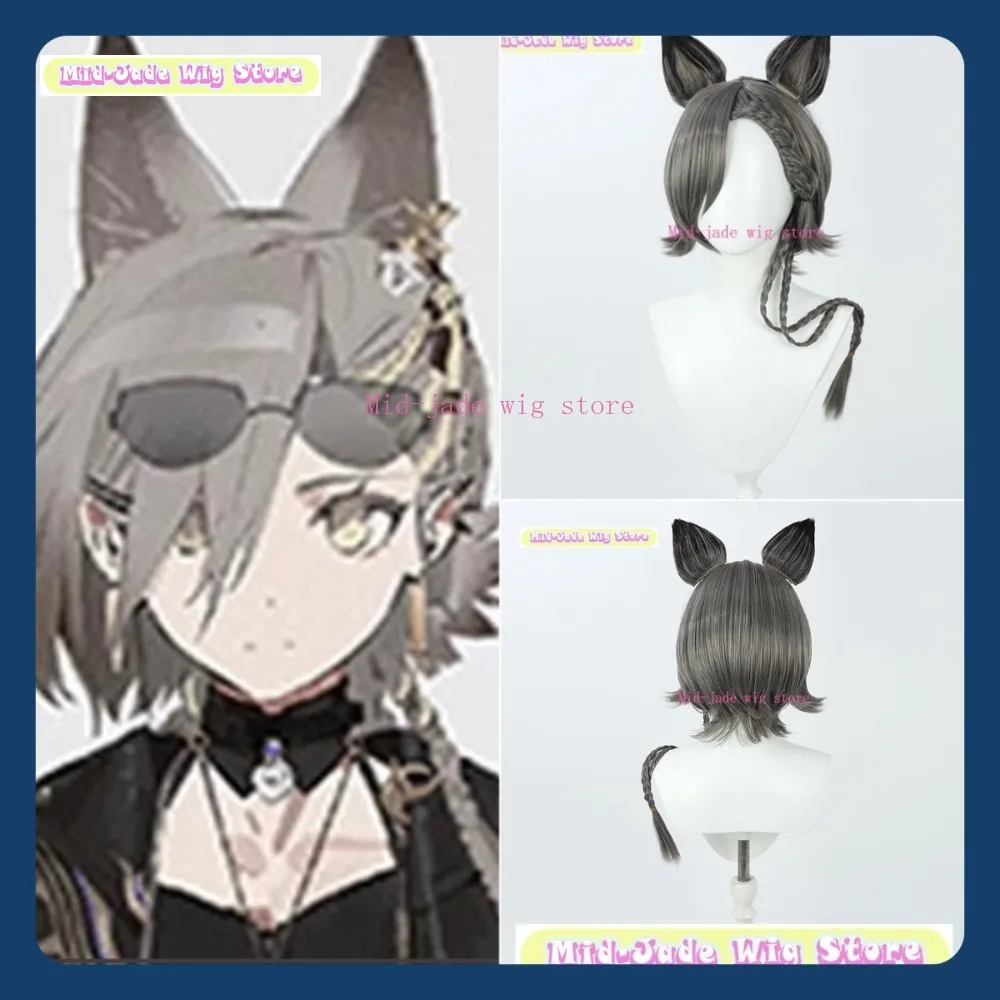 

Mid-jade Wig Store Arknights Penance Short Ver. Cosplay Wig Halloween Party Costumes Props Anime Games Role-playing