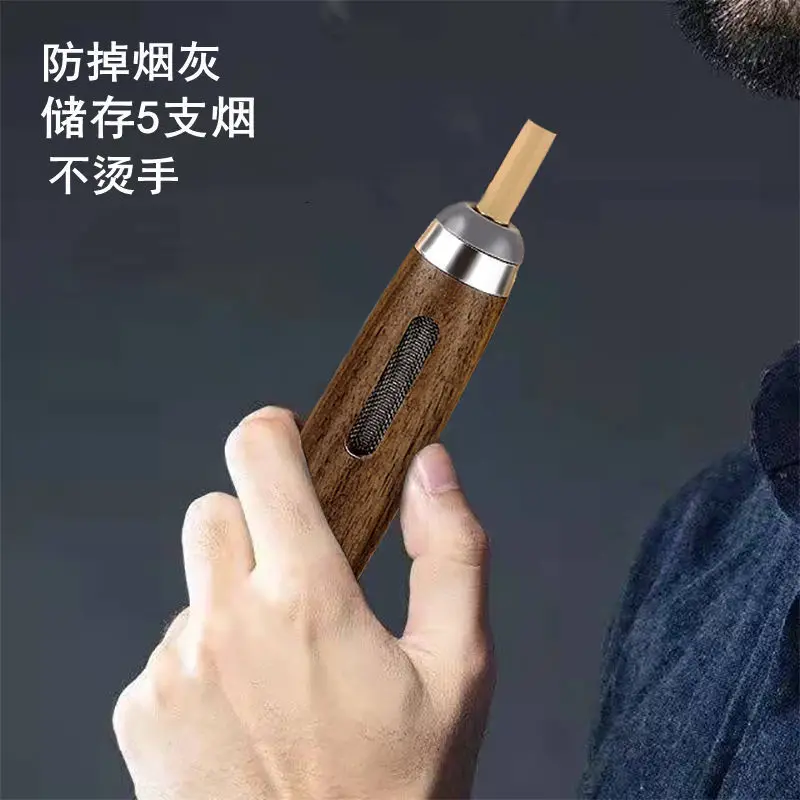 

Walnut car ashtray multi-functional car smoking prevention fly ash bullet-free ash smoker coarse medium fine general type