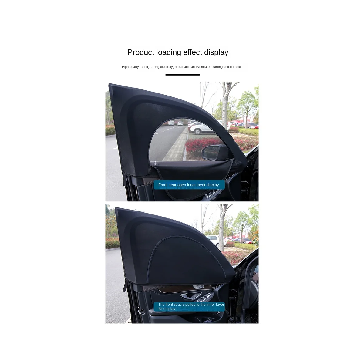 SUV rear window Sunshade Car Curtain Sunshade Heat Insulation Curtain Breathable Sunshade Auto